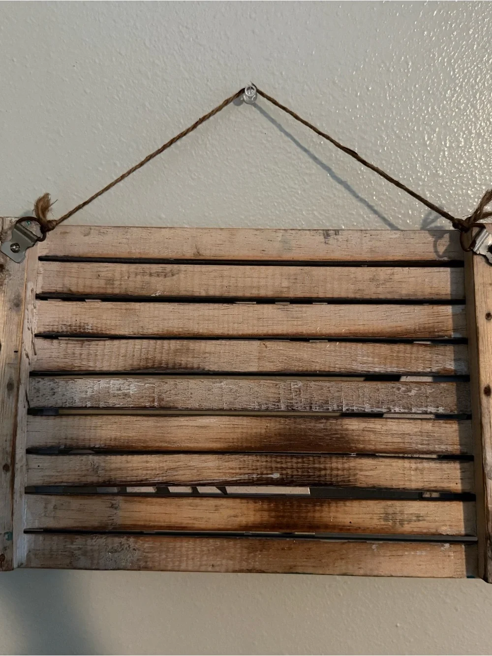 Beach Wall Sign with Teal Stripes